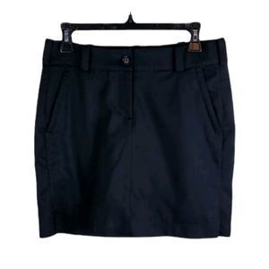 NIKE Golf Women's Black Poly/Spandex Flat Front w Pockets Skort/Skirt EUC sz 4